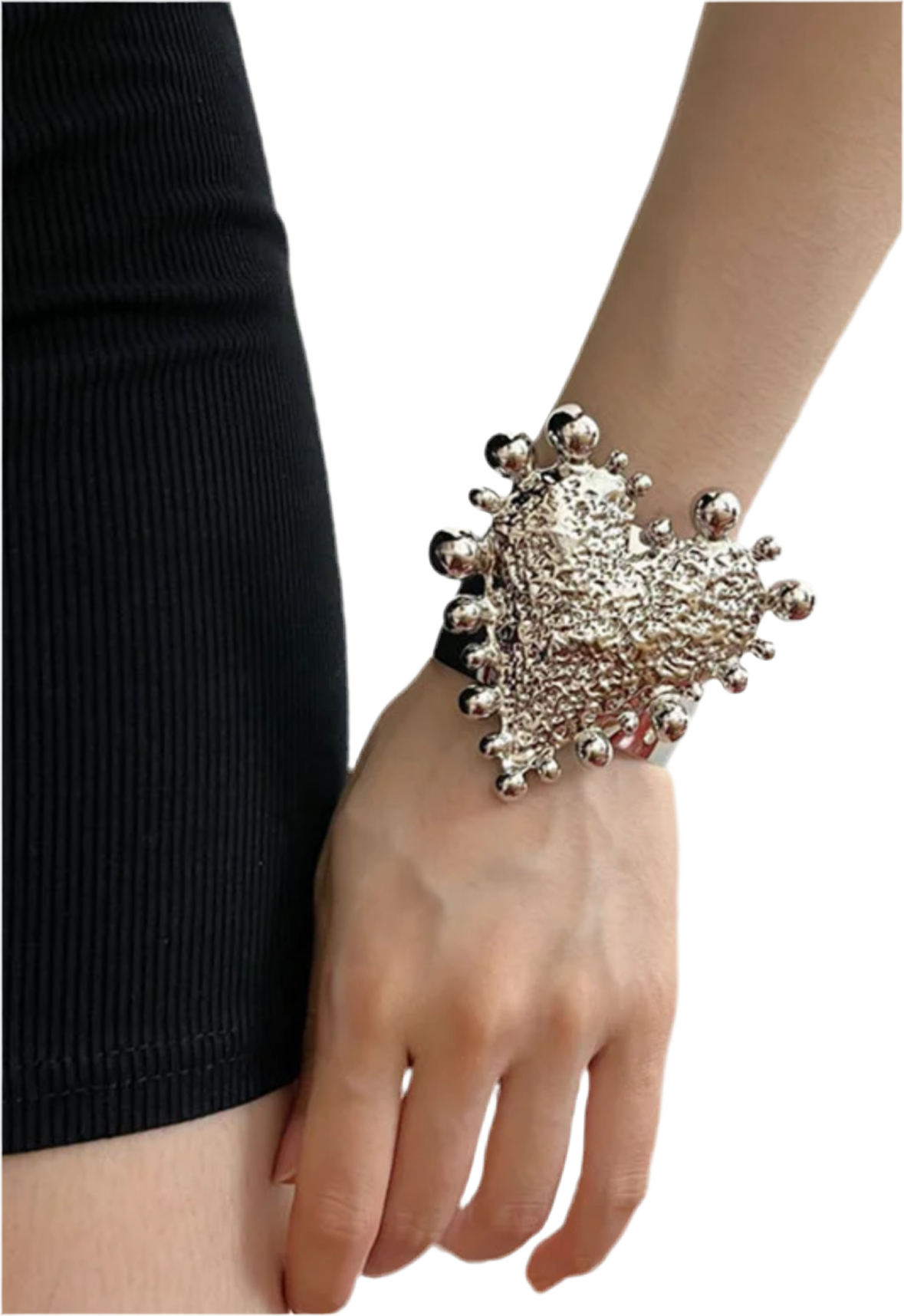 Retro Heart - Bracciale rigido